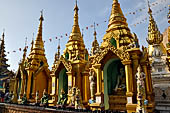 Yangon Myanmar. Shwedagon Pagoda (the Golden Stupa).  